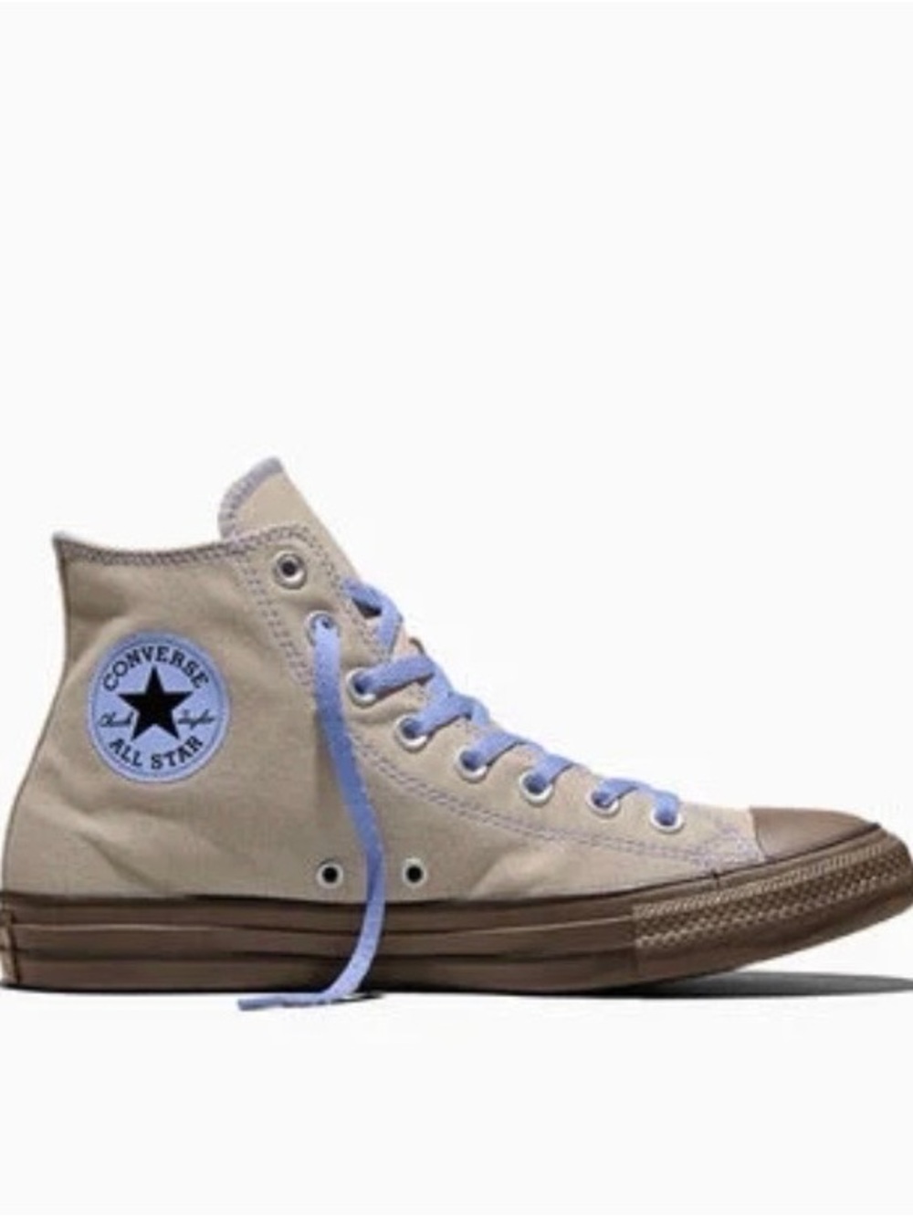 Converse Chuck Taylor ColorPop High Top Sneakers Beige Periwinkle M5 W7